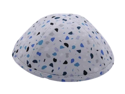 .כיפה גוון אבן הדפס קונפטי.