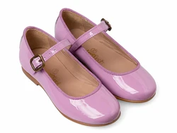 נעל בלרינה צבע סגול סגירת אבזם