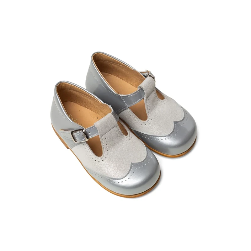 נעל לוחות הברית צבע כסף סגירת אבזם