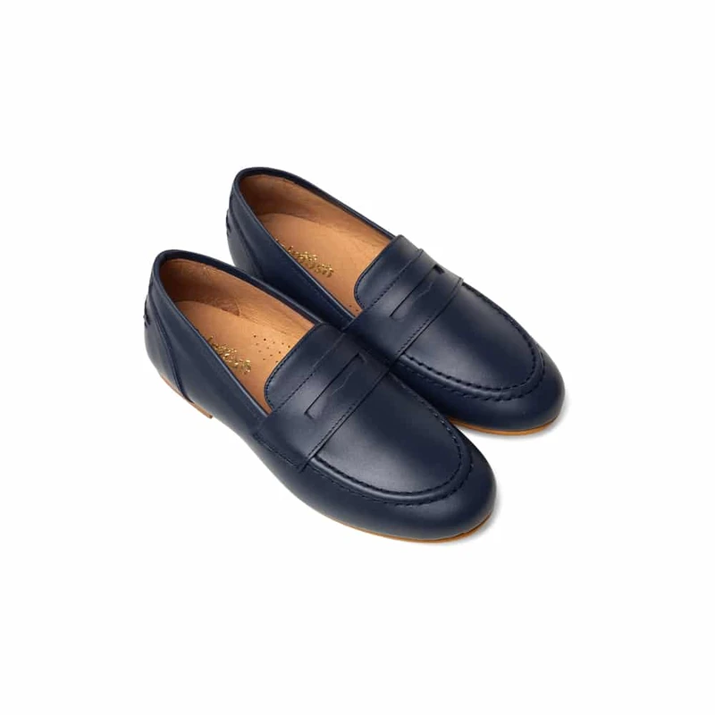 נעל מוקסין צבע כחול