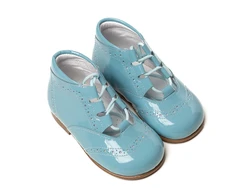 נעל גבוהה קשירת שרוך טורקיז מעושן