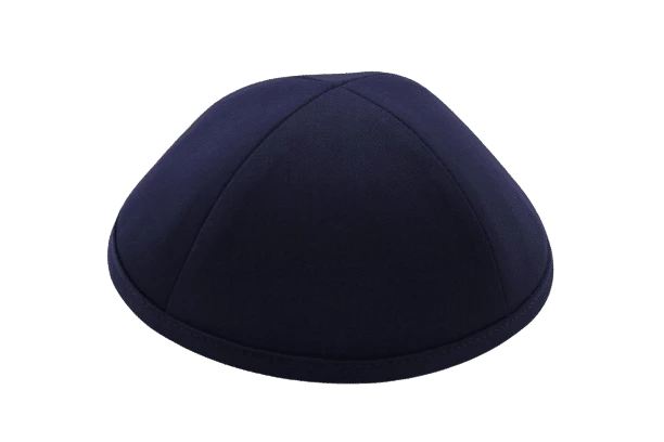 כיפה מבד חליפה צבע כחול