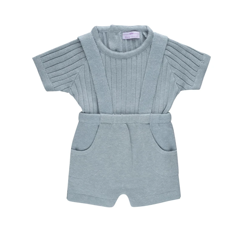 סט אוברול צבע כחול פטרול