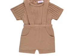 סט אוברול צבע קאמל