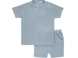 סט בנים גוון כחול פטרול