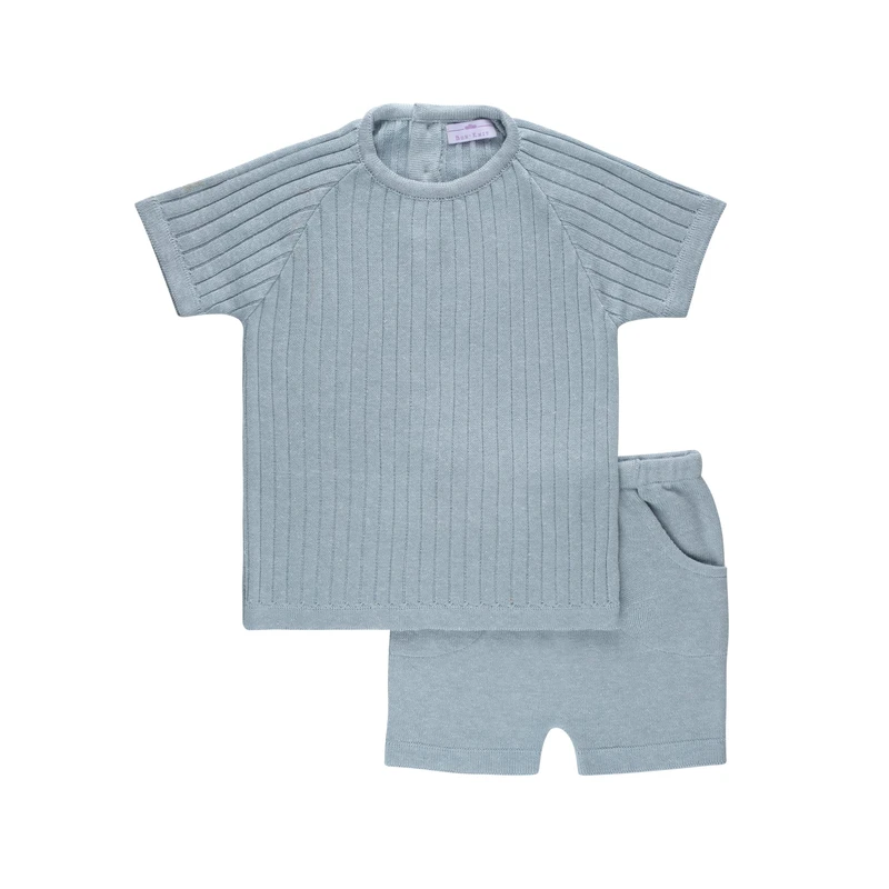 סט בנים גוון כחול פטרול