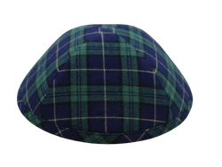 כיפה סקוטית גווני ירוק כחול