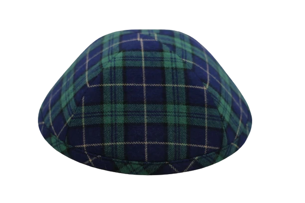 כיפה סקוטית גווני ירוק כחול