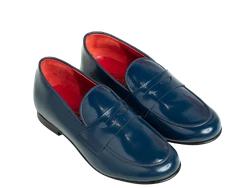 נעל מוקסין צבע כחול