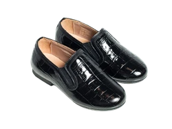 נעל מוקסין צבע שחור מנוחש