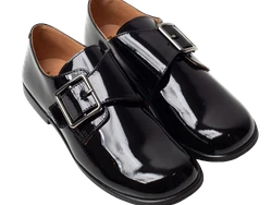 נעל בנים סגירת אבזם צבע שחור