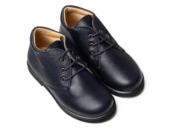 מגף עור צבע כחול