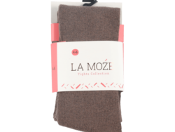 גרביון כותנה חלק צבע חום