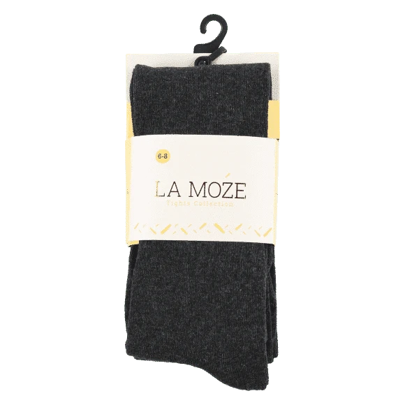 גרביון כותנה פסים צבע אפור