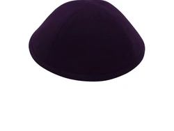 כיפה מבד פשתן צבע סגול