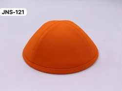 כיפה מבד כותנה צבע כתום