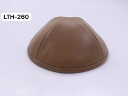 כיפה עור צבע קאמל